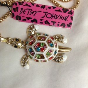 Turtle Crystal Pendant Necklace Gold Necklace New